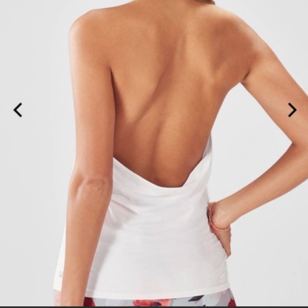 NWOT Fabletics White Halter - Picture 2 of 2